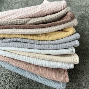 Konssy Muslin Burp Cloths - Set of 12